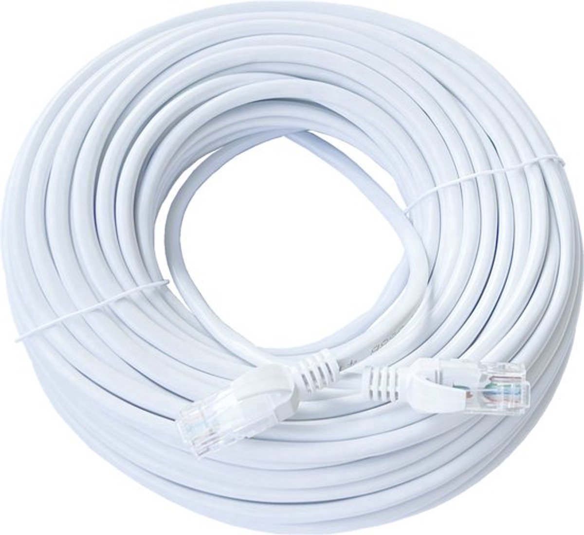 ValeDelucs Internetkabel 100 meter - CAT6 UTP Ethernet kabel RJ45 - Patchkabel LAN Cable Netwerkkabel - Wit