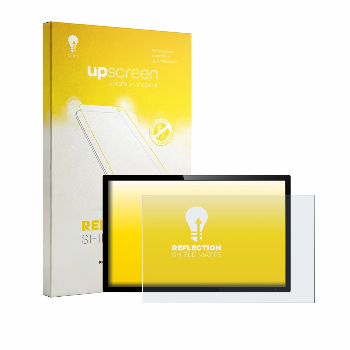 upscreen - Screenprotector voor Touch-Panel PC's met 15.3 inch-scherm [329 mm x 205.6 mm, 16:10] - Folie Beschermfolie anti glare matte