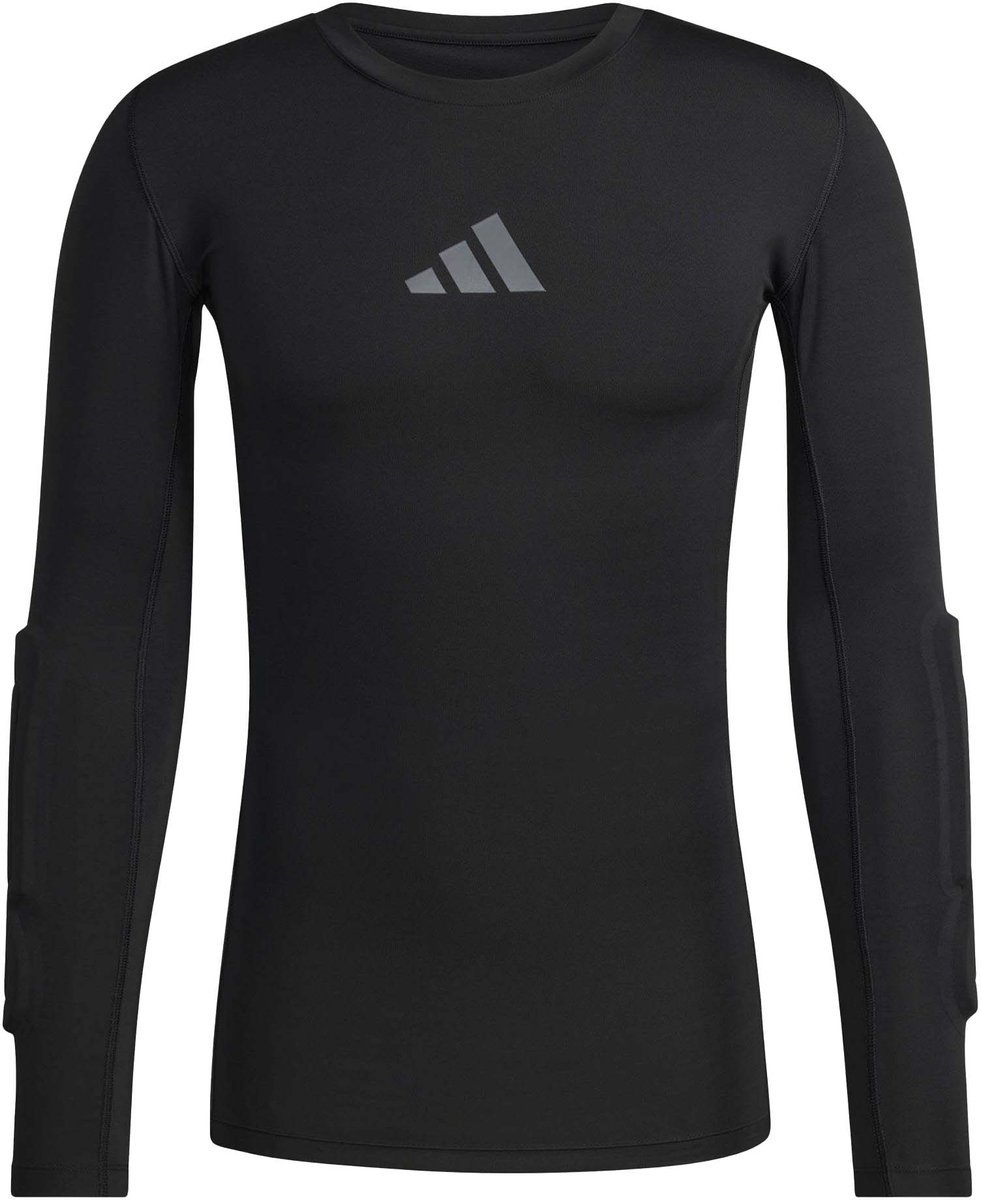 adidas T-shirt Doelrska Heren Padded Goalkeeper Base Layer Zwart