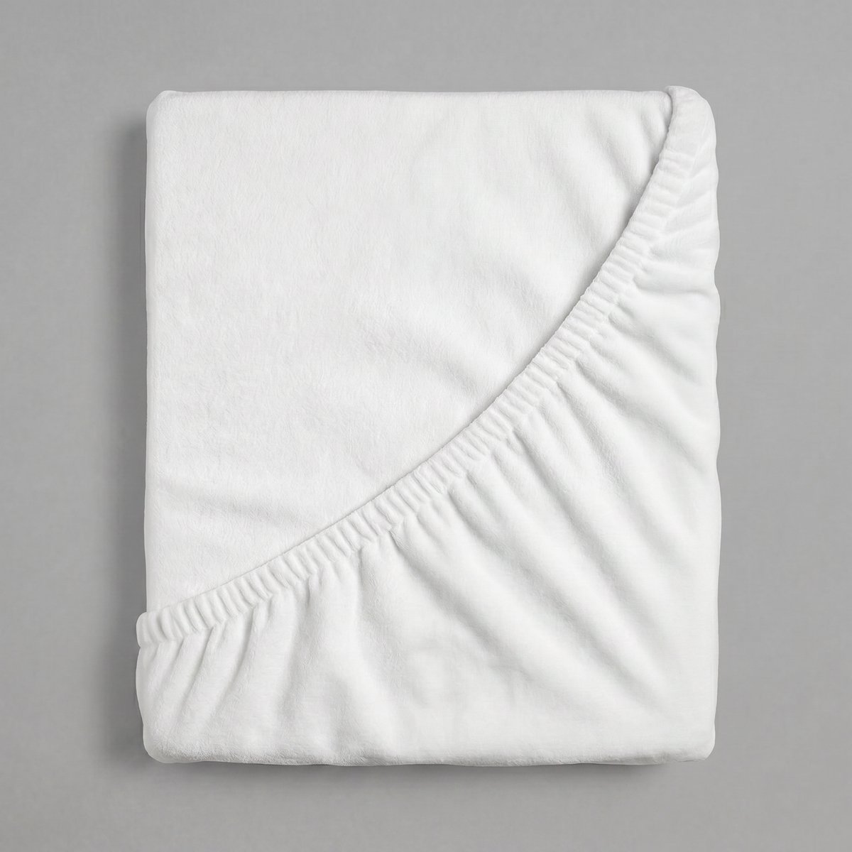 Dreamers Den Molton hoeslaken Wit - 100% Biologisch Katoen - 180x200