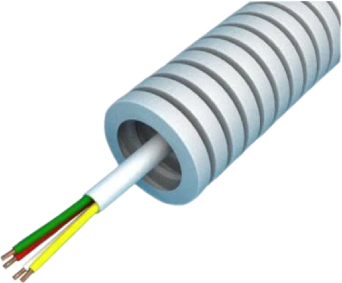 Snelflex flexibele buis alarmkabel 8x0.22mm2 - 16mm per rol 100 meter (SFA08)