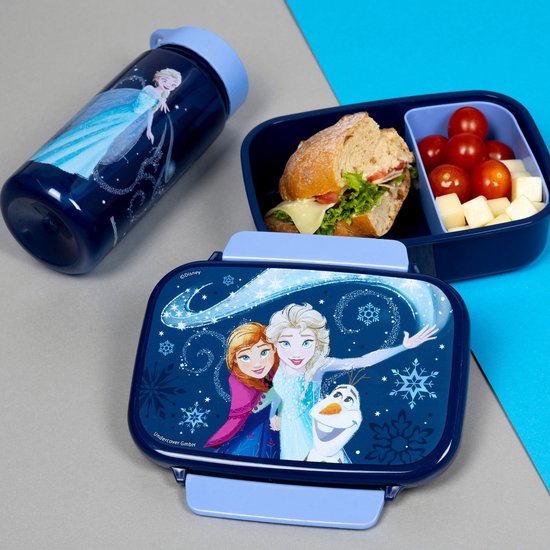 Frozen Lunchset - Lunchbox - Drinkfles - Meerkleurig - Lunchbox Kinderen van Frozen — afbeelding 2