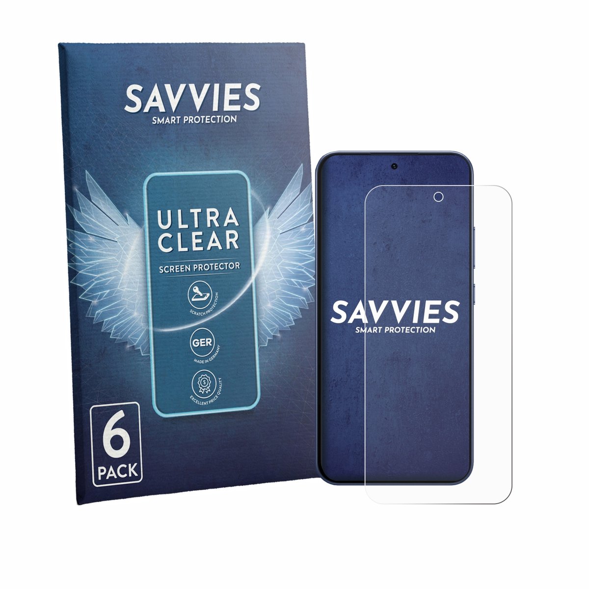Savvies - Screenprotector voor Oppo F33 Pro - Folie Beschermfolie transparant 6 Stuks