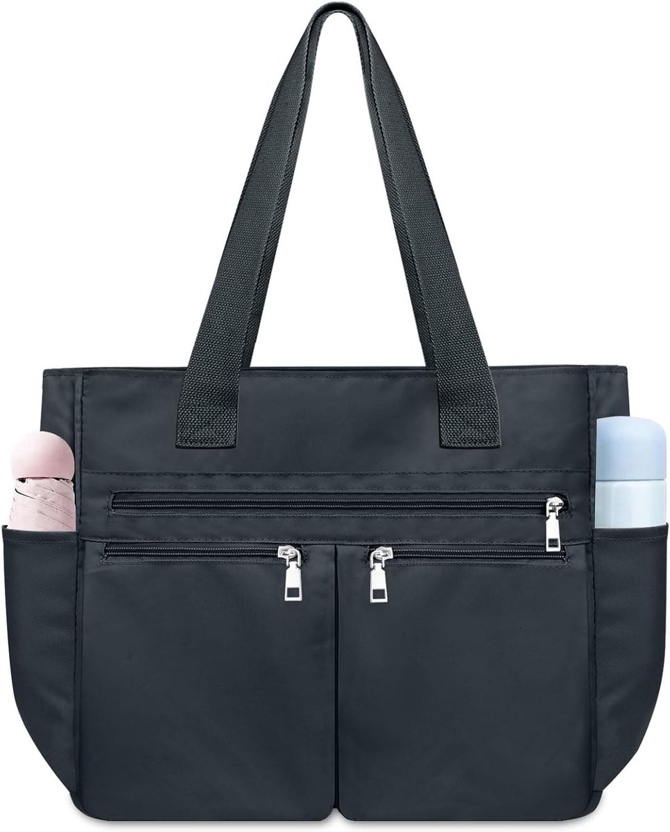 Grote Dames Schoudertassen, Waterdichte Nylon Handtassen voor Laptop, Lichtgewicht Werk- en Reistas voor College en Winkelen