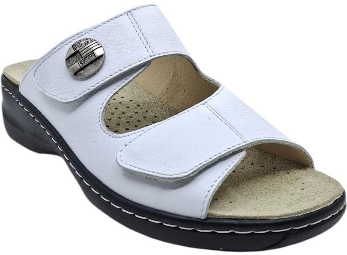 Hickersberger 2120 Milano weiss | dames slipper steunzolen