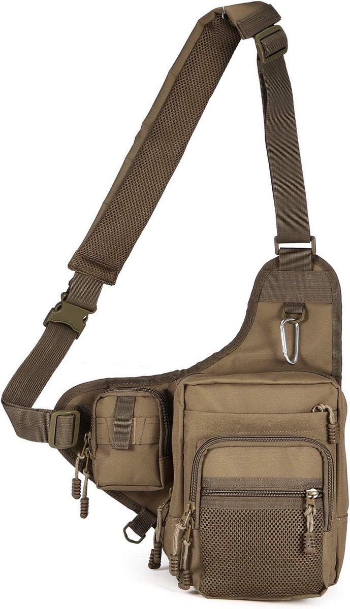 Multifunctionele Visgame Tas met Compartimenten, Waterdicht en Ruim, Ideaal voor Visspullen 32 x 39 x 12 cm