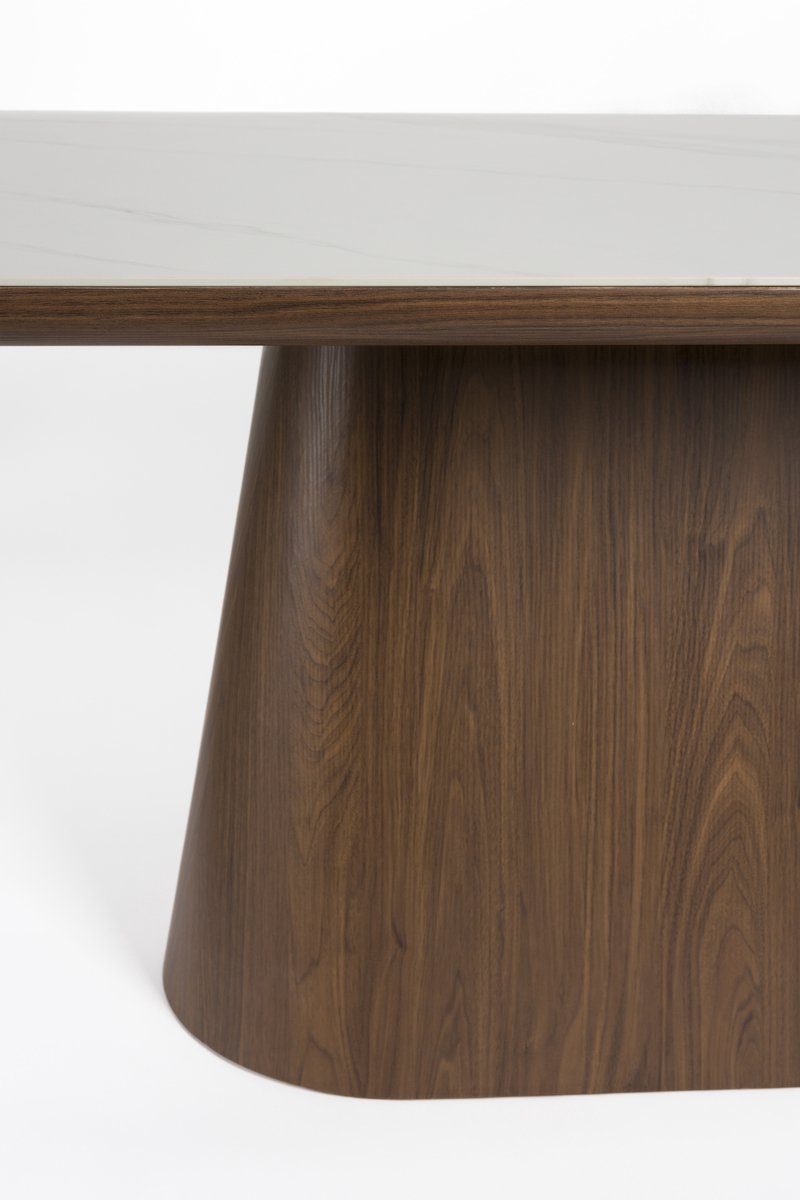 Novel Collection - Eetkamertafel Almira - Bruin - 200x90x77 cm
