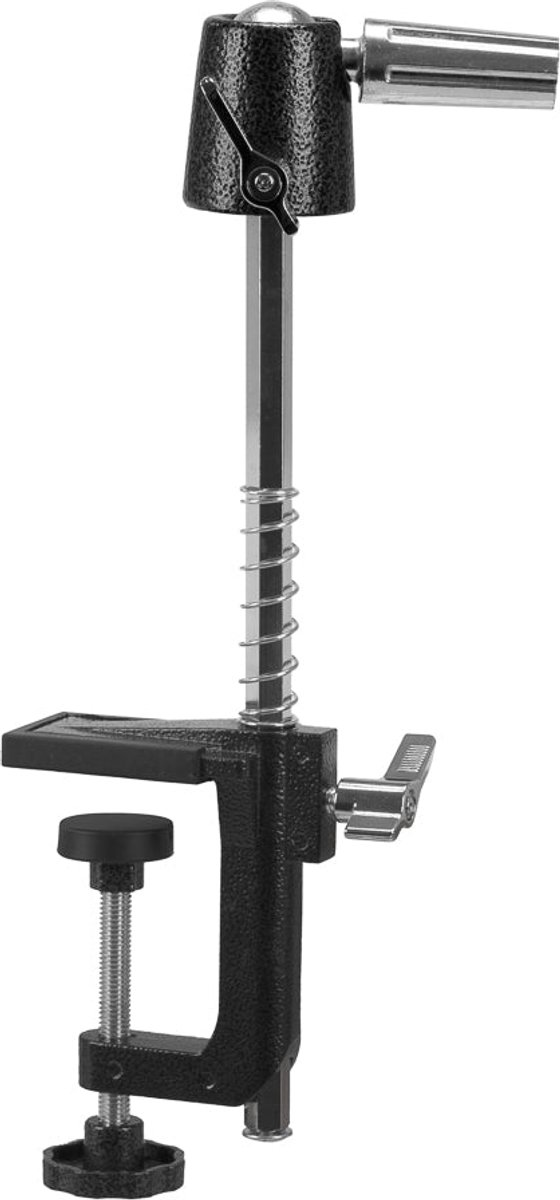 Gabbiano 41 Kappersstandaard – Oefenhoofd Houder – Verstelbaar 19-29 cm – Tafelklem – Metaal