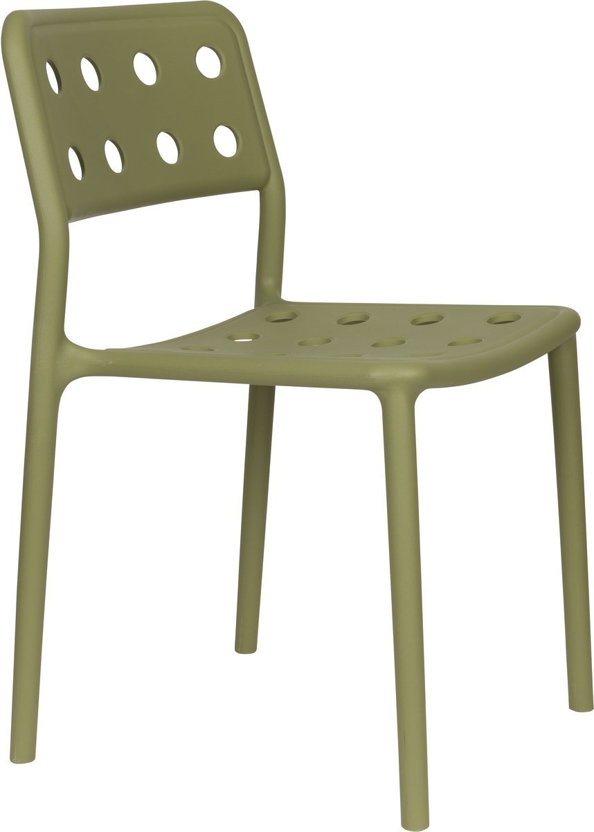 Novel Collection - Eetkamerstoel Serra - Groen - 53x45.5x80 cm - Set van 4