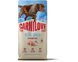 CARNILOVE TRUE FRESH - Dog - Fish & Turkey for Adult All Breeds 12 kg