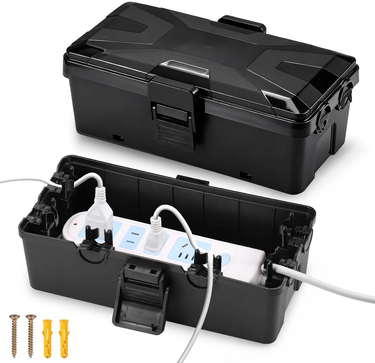 Buiten kabelbox 26.2 x 15 x 9.5 cm - Waterdichte bescherming voor stekkers, timers en verlichting