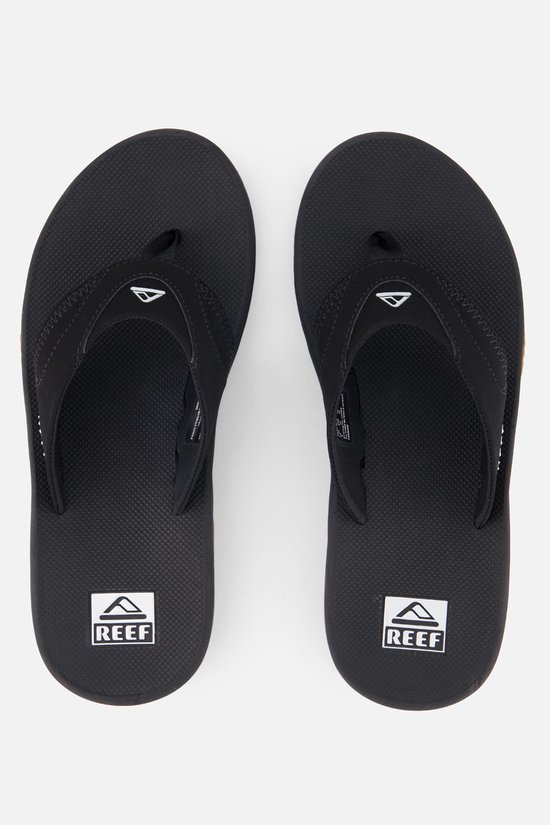 Chaussons Homme Reef Fanning - Noir / Argent - Taille 48