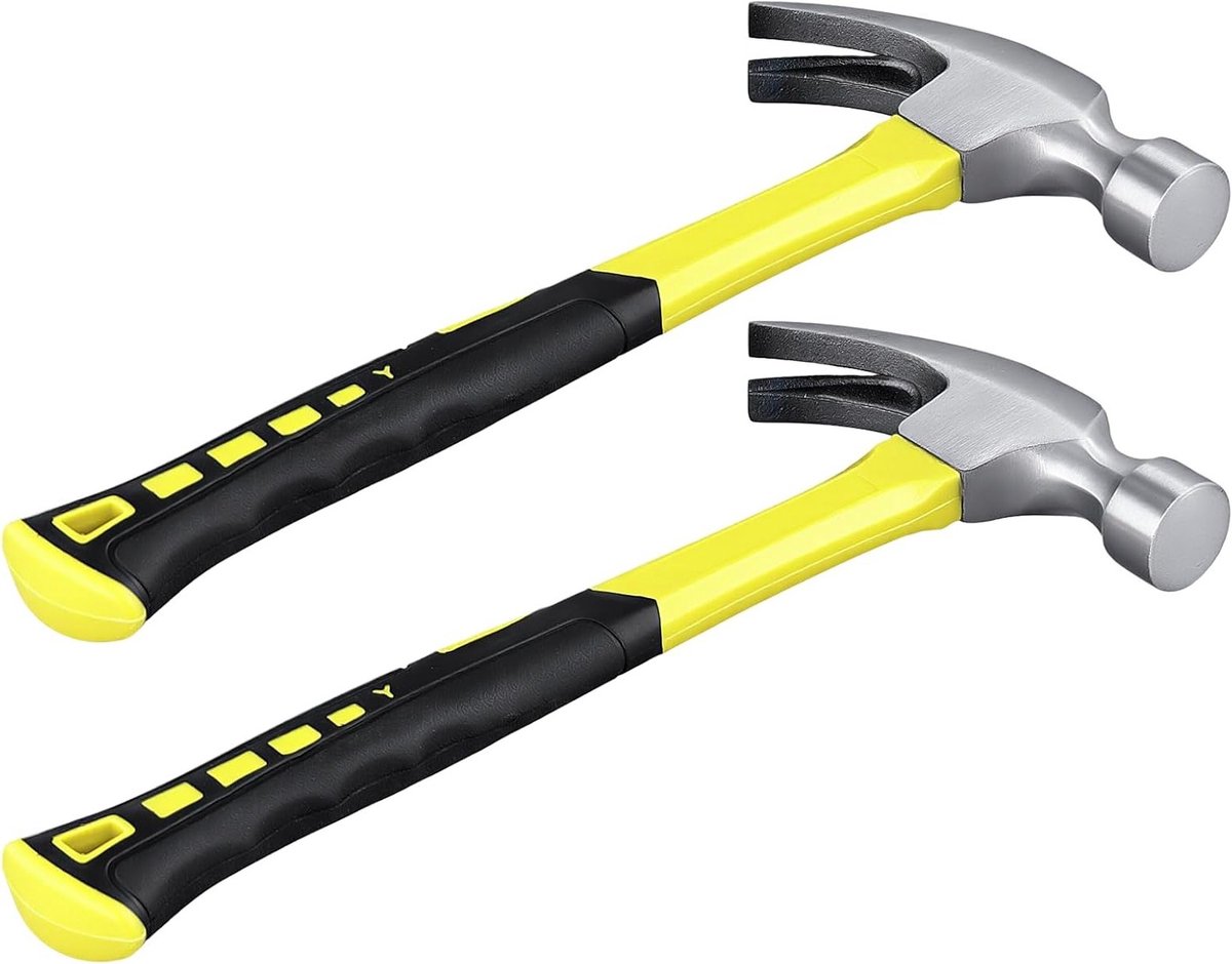 2 Stuks Klauwhamer 24 oz met Comfortabele Handgreep en 30 cm Lengte voor Effectief Gebruik