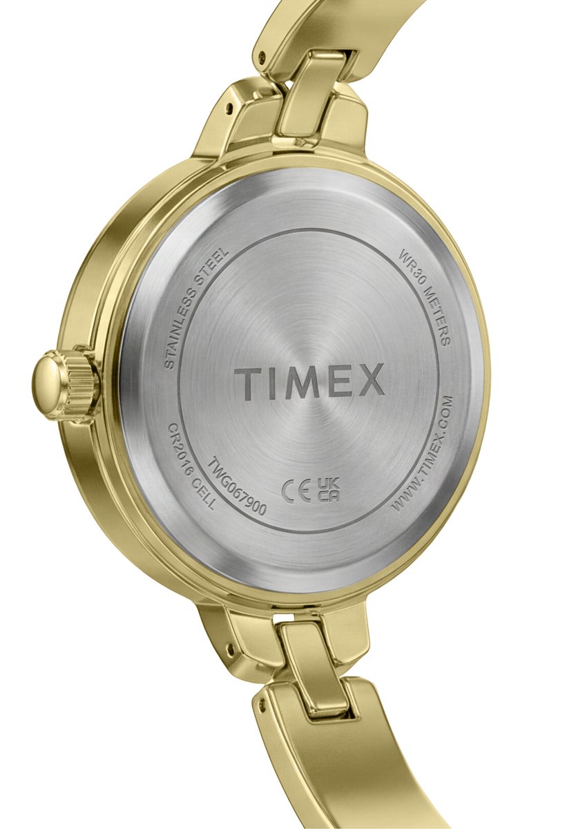 Timex Womens Trend Quartz Analoog Horloge Gold Tone Kast: 100% Legering Materiaal | Armband: 100% Legering Materiaal 28 mm TWG067700AJ, TWG067800AJ, TWG067900AJ