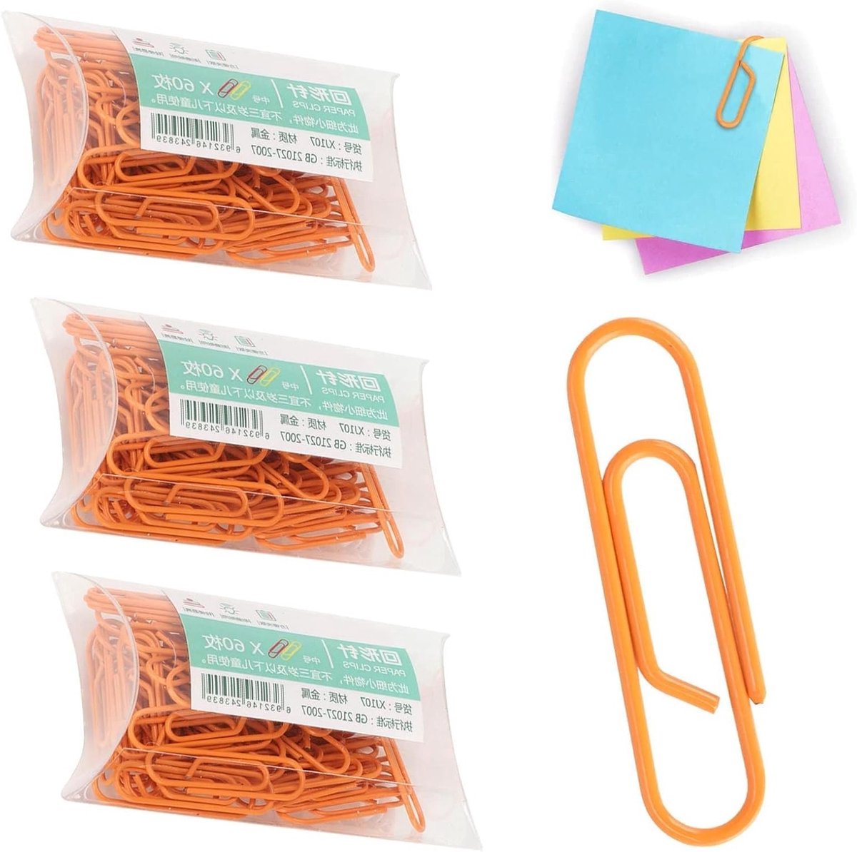 Kleurige Paperclips - 180 Stuks Kleine Klemmen voor Kantoor en School Documenten - Perfecte Bindoplossing