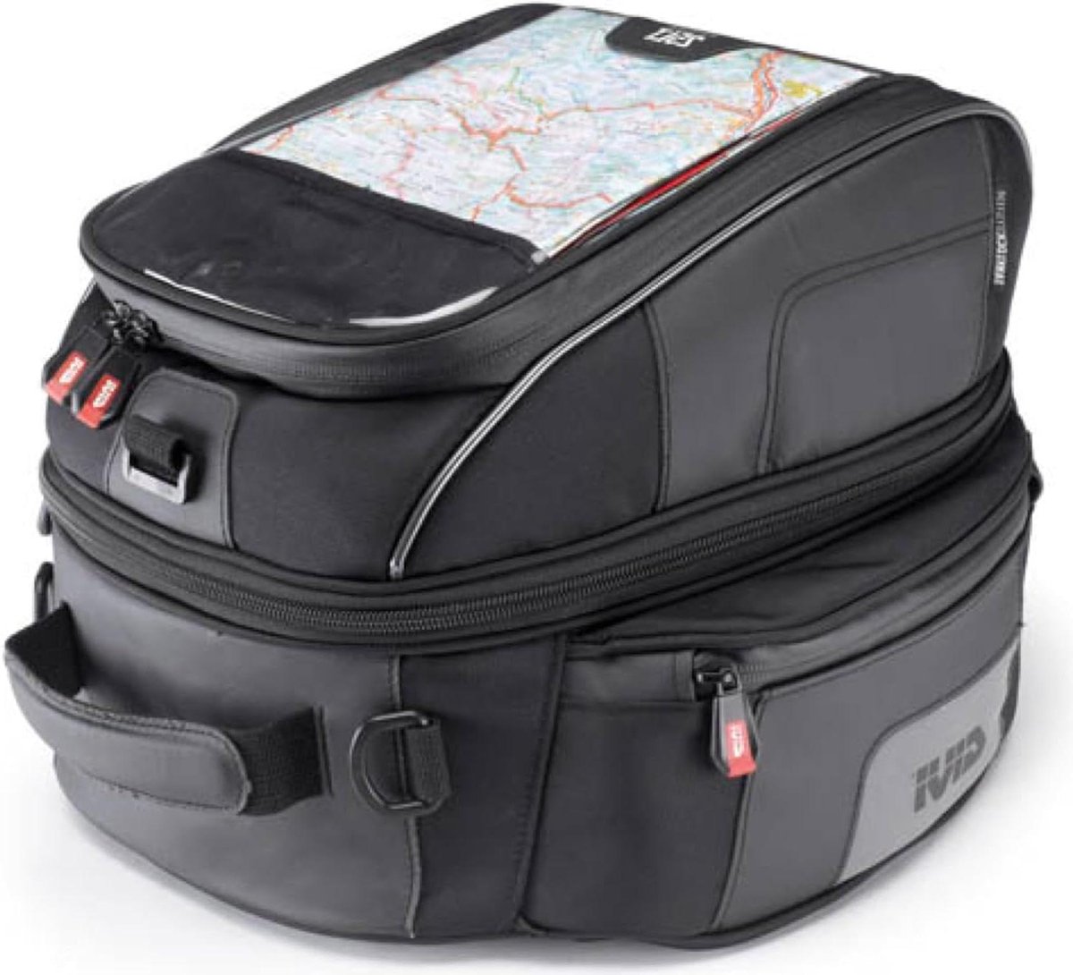 Tanktas - Motor tas - Motor bagage - Gemaakt in Italië - 25 liter - Zwart