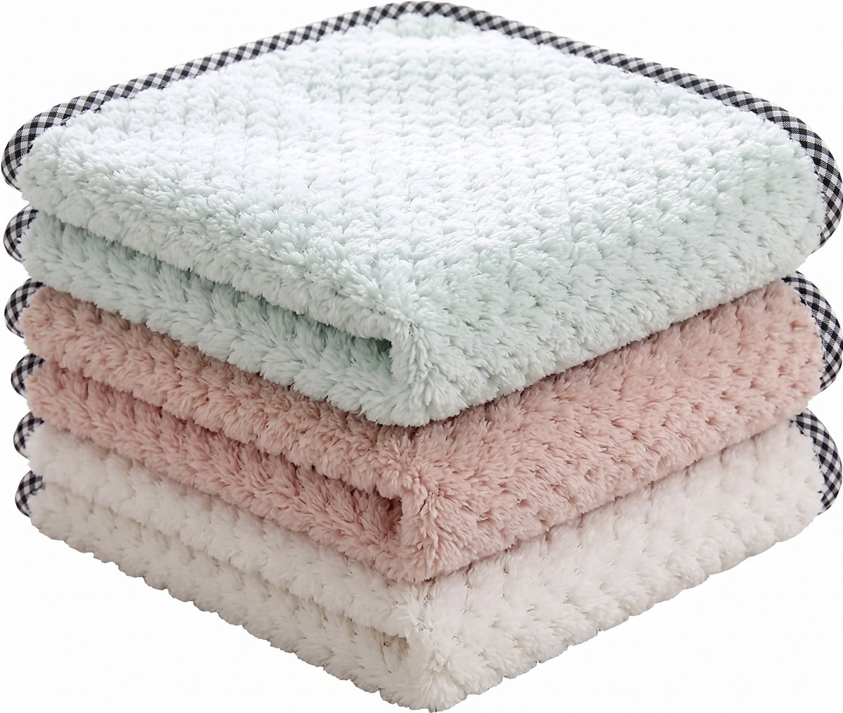 Velvet doekjes - keuken theedoek - vaatdoek - schoonmaak doek - reinigingsdoekjes - poetsdoek - schoonmaak - A2 - set van drie - IXEN