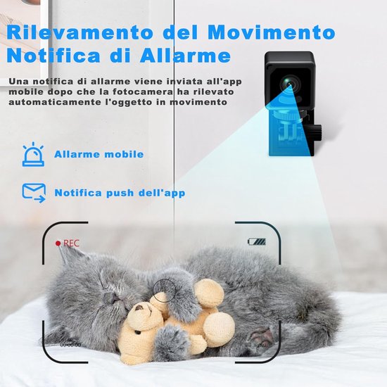 Mini Camera Wifi - Verborgen Spy Cam - Thuis Bewaken - Geavanceerde Bewegingsdetectie - 3.2cm Compact - Zwart — afbeelding 4