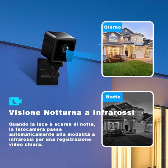 Mini Camera Wifi - Verborgen Spy Cam - Thuis Bewaken - Geavanceerde Bewegingsdetectie - 3.2cm Compact - Zwart — afbeelding 3