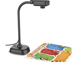 Document Camera – Visualizer Webcam – Interactief Lesgeven – Handmatige Focus – 1080P Resolutie – Zwart