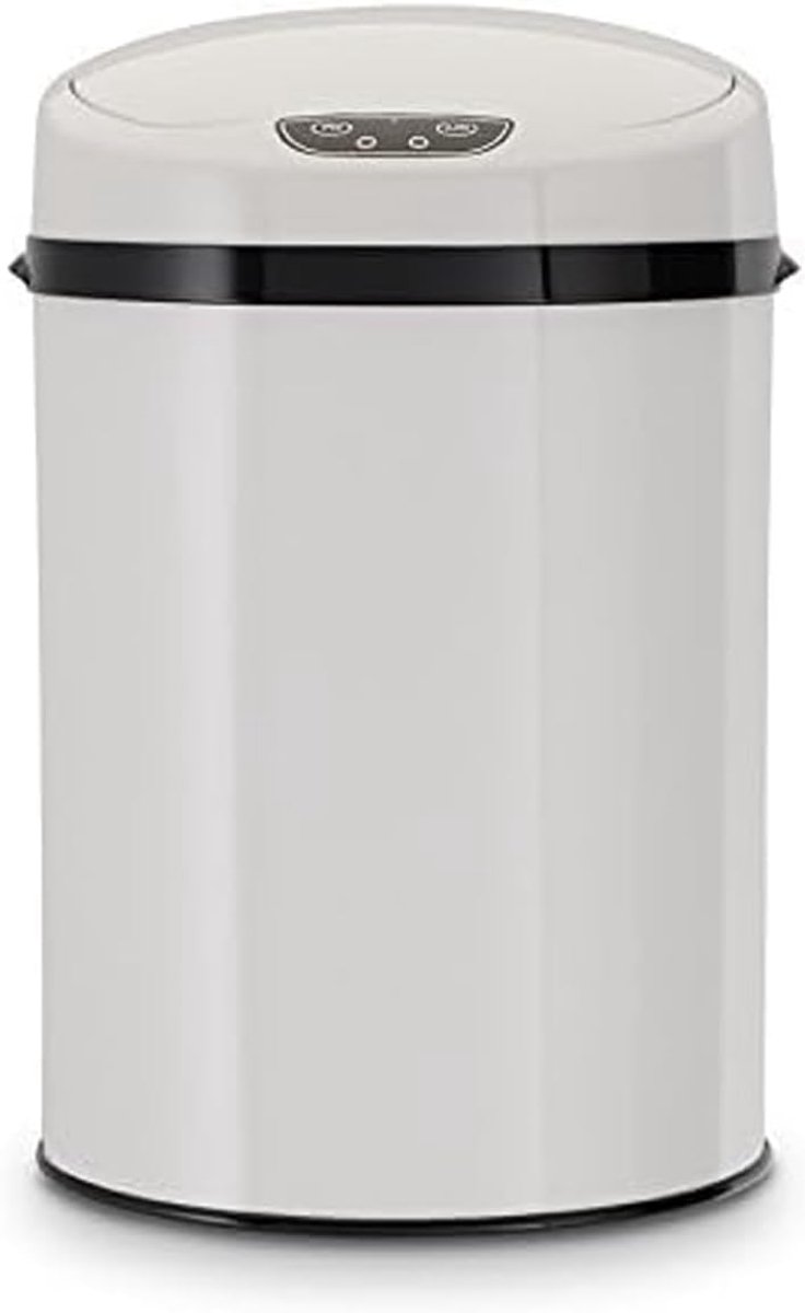Sensor Afvalemmer - Prullenbak - Hygiënisch Afval - Automatisch Deksel - 9 Liter - Wit