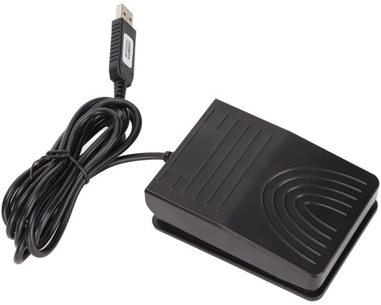 USB Voetpedaal - Voetschakelaar Computer - Handsfree Bediening - Aanpasbare Toetsen - 2 Meter Kabel - Zwart — afbeelding 5