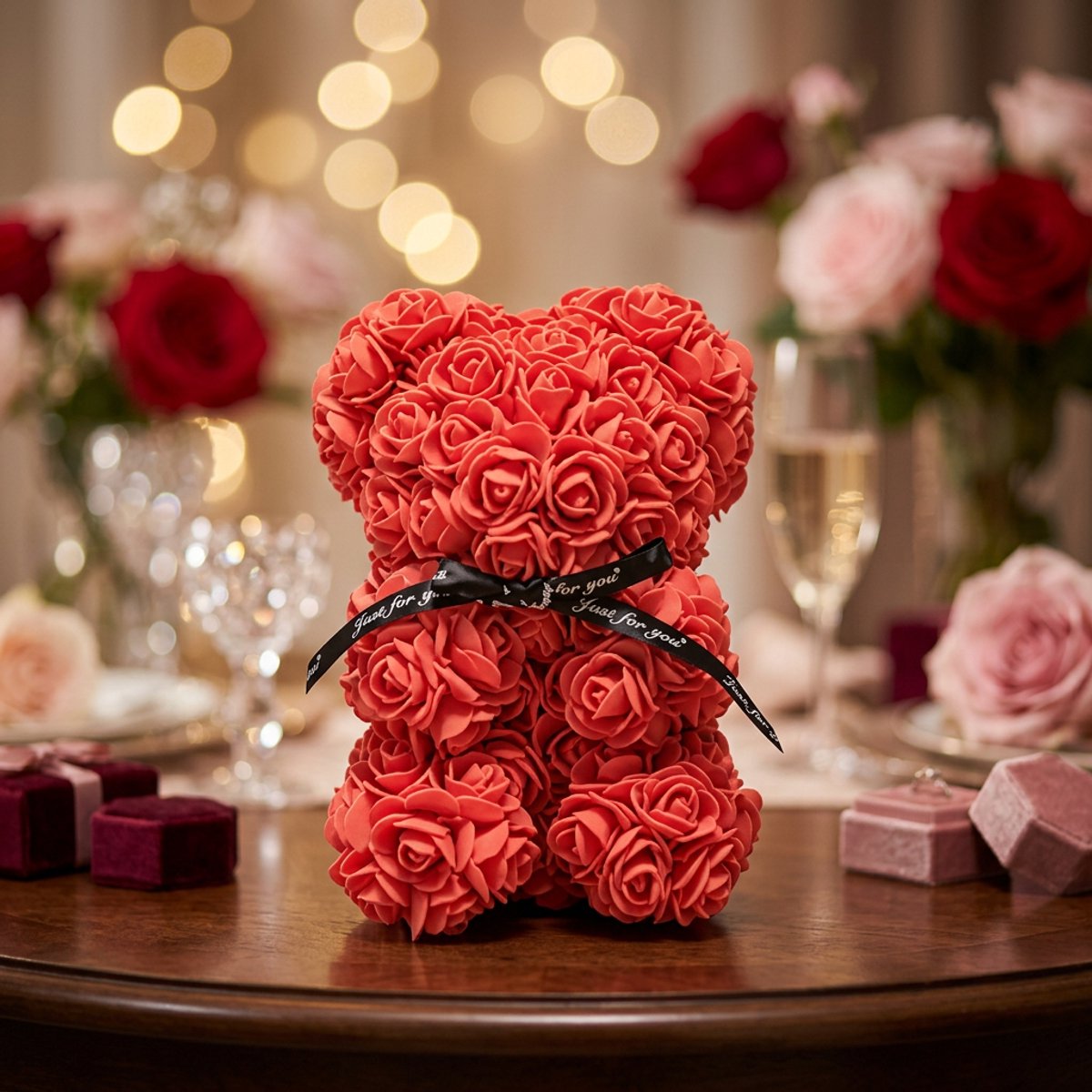 vaderdag moederdag verjaardag cadeau valentijnscadeau - Love teddy beer valentijn cadeautje Knuffel rozen valentijn knuffel Cadeau Valentijnsdag, Valentijn, Huwelijk,romantisch, vrouw perfect cadeau voor valentijnsdag