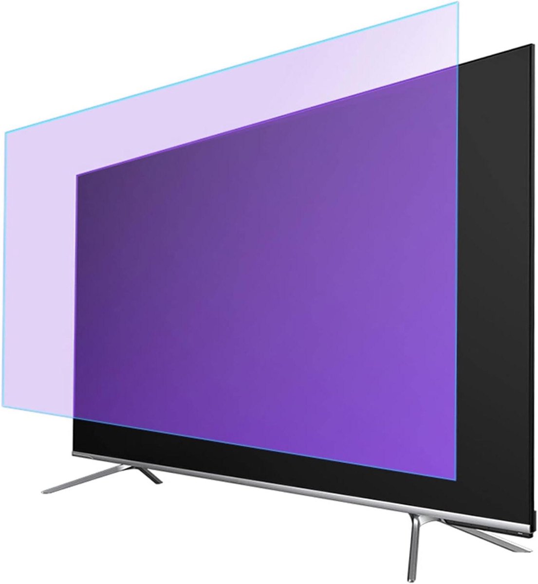 Schermbeschermer TV - Matte film - Beeld verbeteren - Antireflectie coating - 50-75 inch - Transparant
