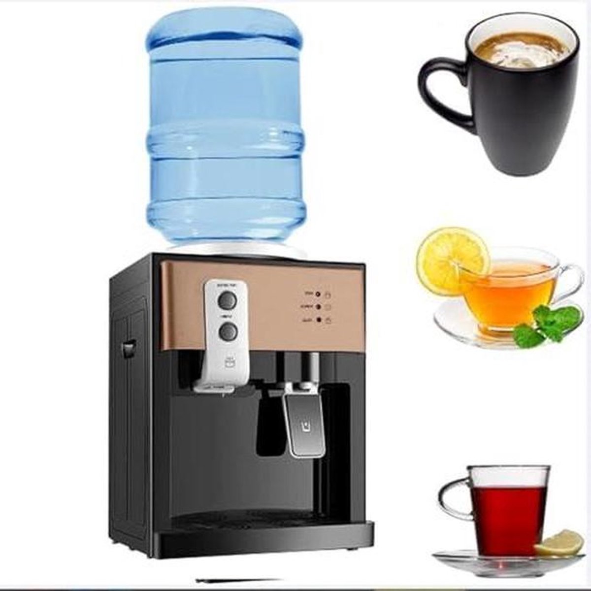 Waterkoeler Aanrecht - Flessenwarmer Dispenser - Direct Water Tappen - Warm Koud Instelbaar - 27 x 24 x 36 cm