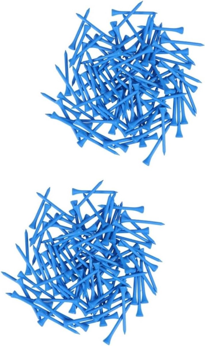 Golf Tees Hout - Tees Golf - Golfen Afstand - Minder Wrijving - 8.3 cm - Blauw