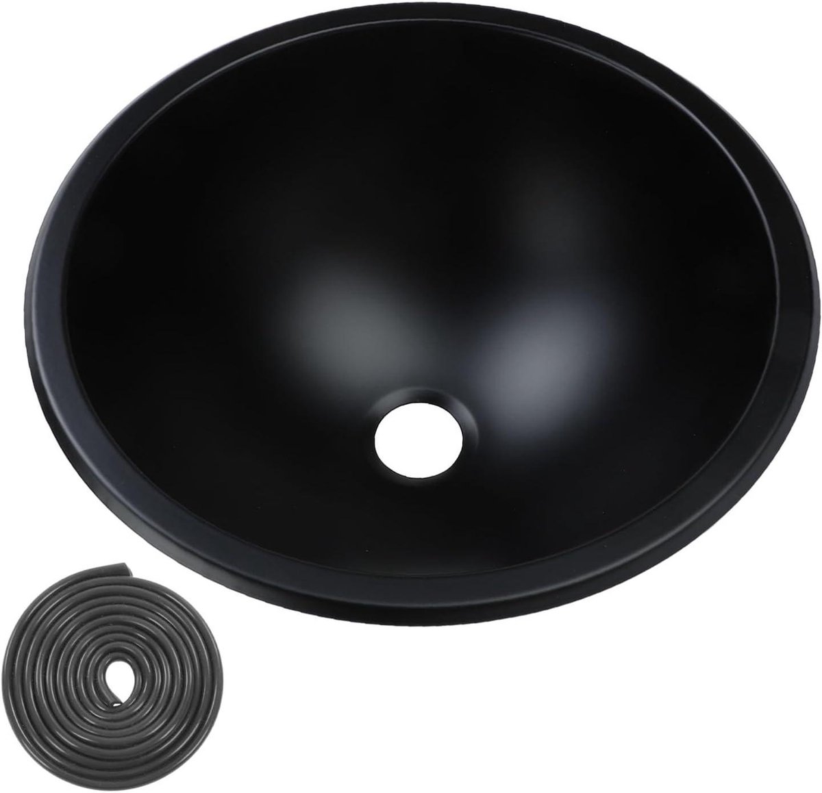 Rvs Spoelbak - Wastafel Kom - Keuken Werk - Ingebouwde Installatie - 32cm Rond - Zilver