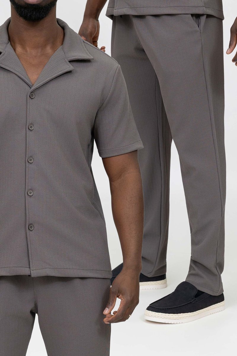 Zayne Paris Zomerset Heren - Trainingspak Heren - Joggingpak Heren - Vaderdag - Cadeau voor Man - Antraciet - Maat L