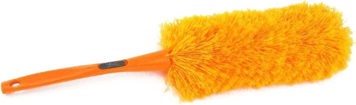 Microvezel plumeau - Stofborstel herbruikbaar - Auto reinigen - Flexibel bereik - 60 cm - Oranje