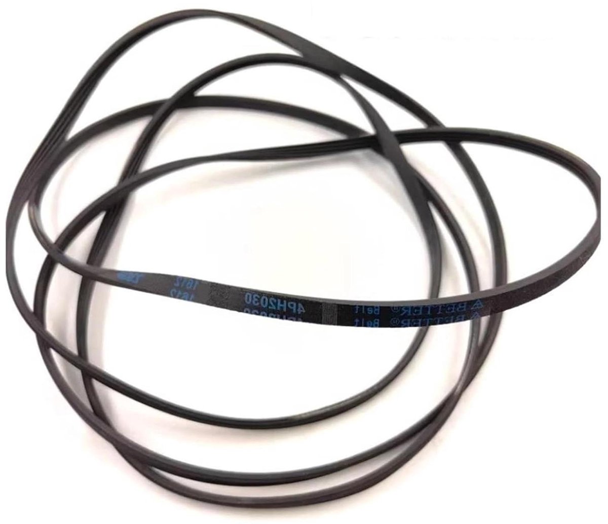 Droger Aandrijfriem Vervangende Riem Apparaat Reparatie Slijtvast Rubber 4PH2030 Zwart