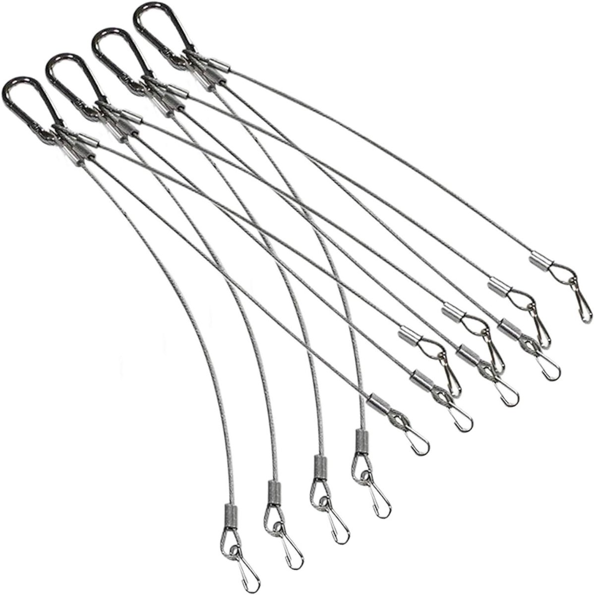 Kweeklamp Hangers - Verstelbare Kit - Planten Groei - Roestbestendige Coating - 4 Stuks - Zwart