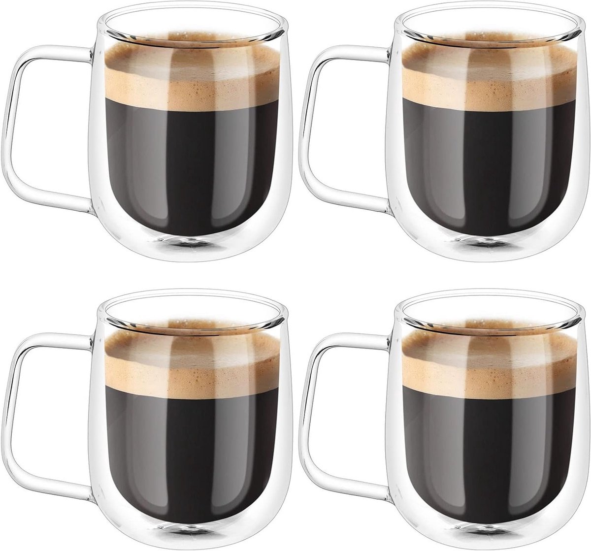 thee glazen – set van theeglazen – premium kwaliteit – luxe glazen koffie thee