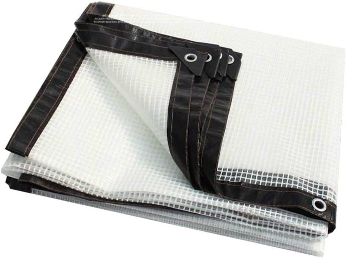 Dekzeil - Afdekzeil Tarp - Bescherming Buiten - 100% Waterdicht - 2 m X 6 m - Transparant