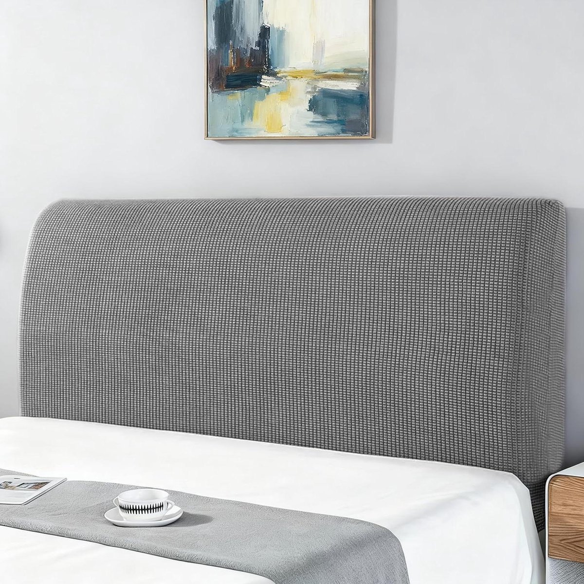Hoofdbordbekleding Bed - Textiel Hoofdeinde - Slaapkamer Decoratie - Maïskorrel Textuur - 