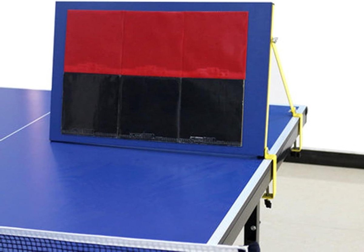 Tafeltennis Rebounder - Pingpong Trainer - Zelf Trainen - Realistische Balboog - 60x38 cm - Zwart