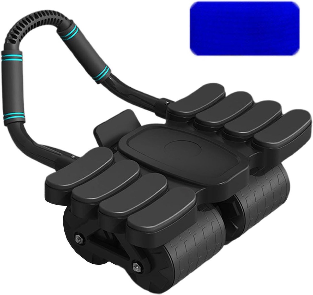Buikspierroller - AB Roller - Core Training - Automatische Rebound - 42 x 36 x 24 cm - Zwart