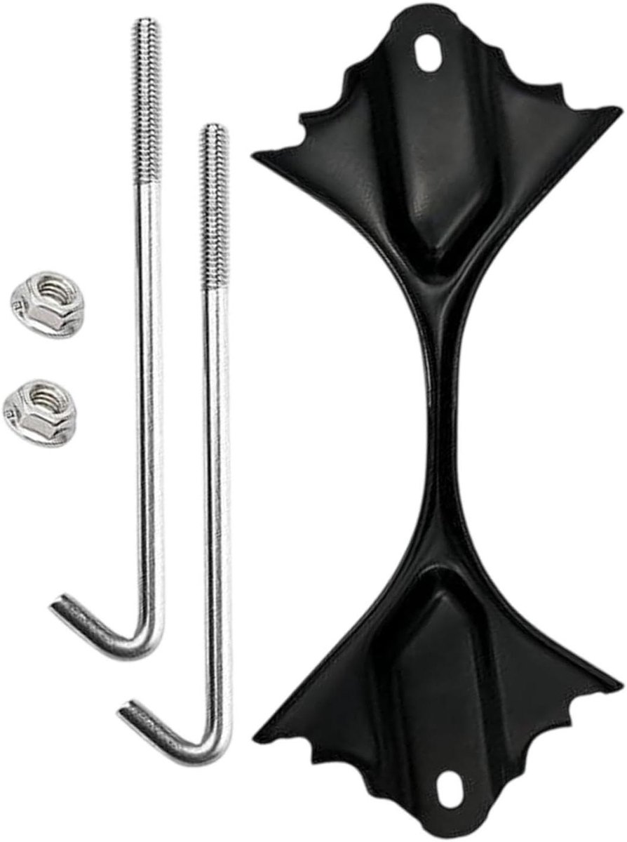 Accu Bevestigingskit - Batterijhouder - Voertuig Stabiliteit - Stevige Metalen Constructie - 19.7 cm - Zwart
