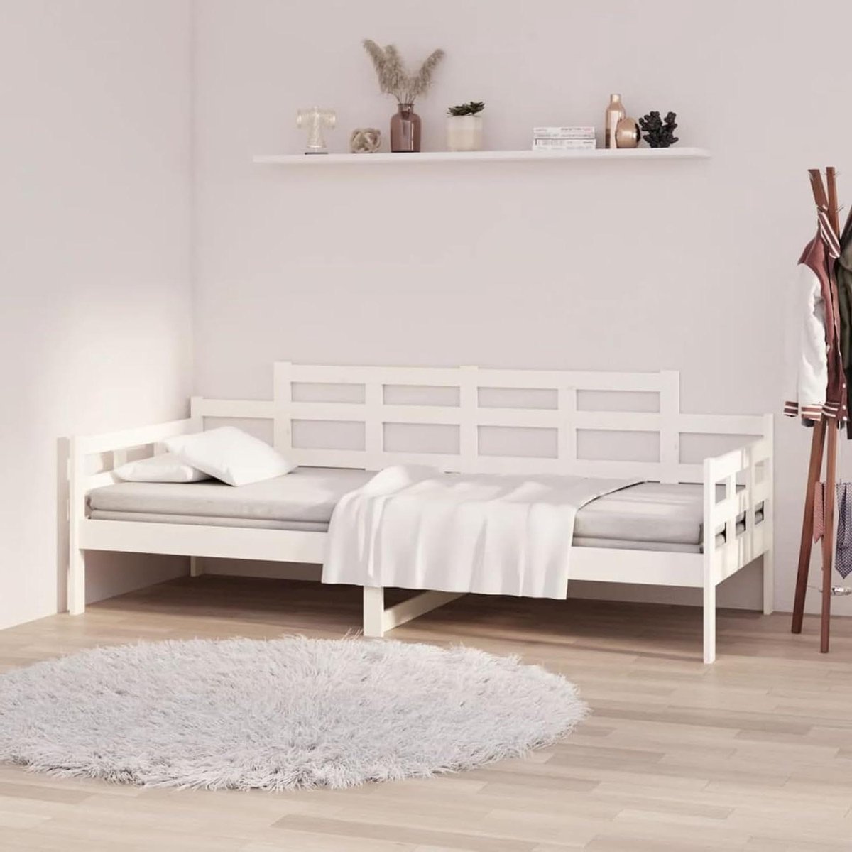 Slaapbank - Logeerbed Bank - Gastvrij Ontvangen - Massief Grenenhout Frame - 90 x 200 cm -