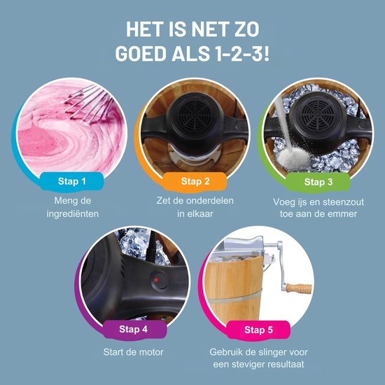 IJsmachine - IJsmaker - Softijs Machine Voor Thuis - 50 W - 6,8 Liter - Bruin — afbeelding 4