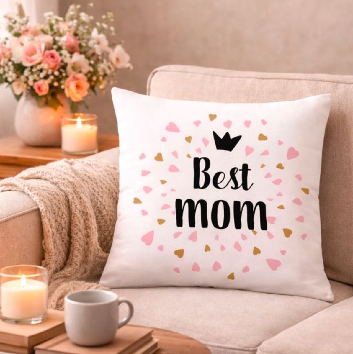 Mother's Love Collection Kussenhoes - Moederdagcadeau - 45x45 cm
