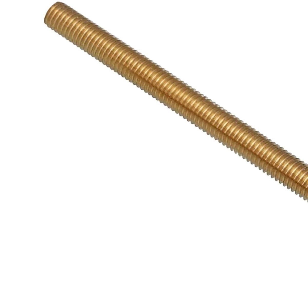 Messing Draadstang - Volledige schroefdraad - Bevestigen en monteren - Corrosiebestendig - M6x250mm 10 stuks - Messing