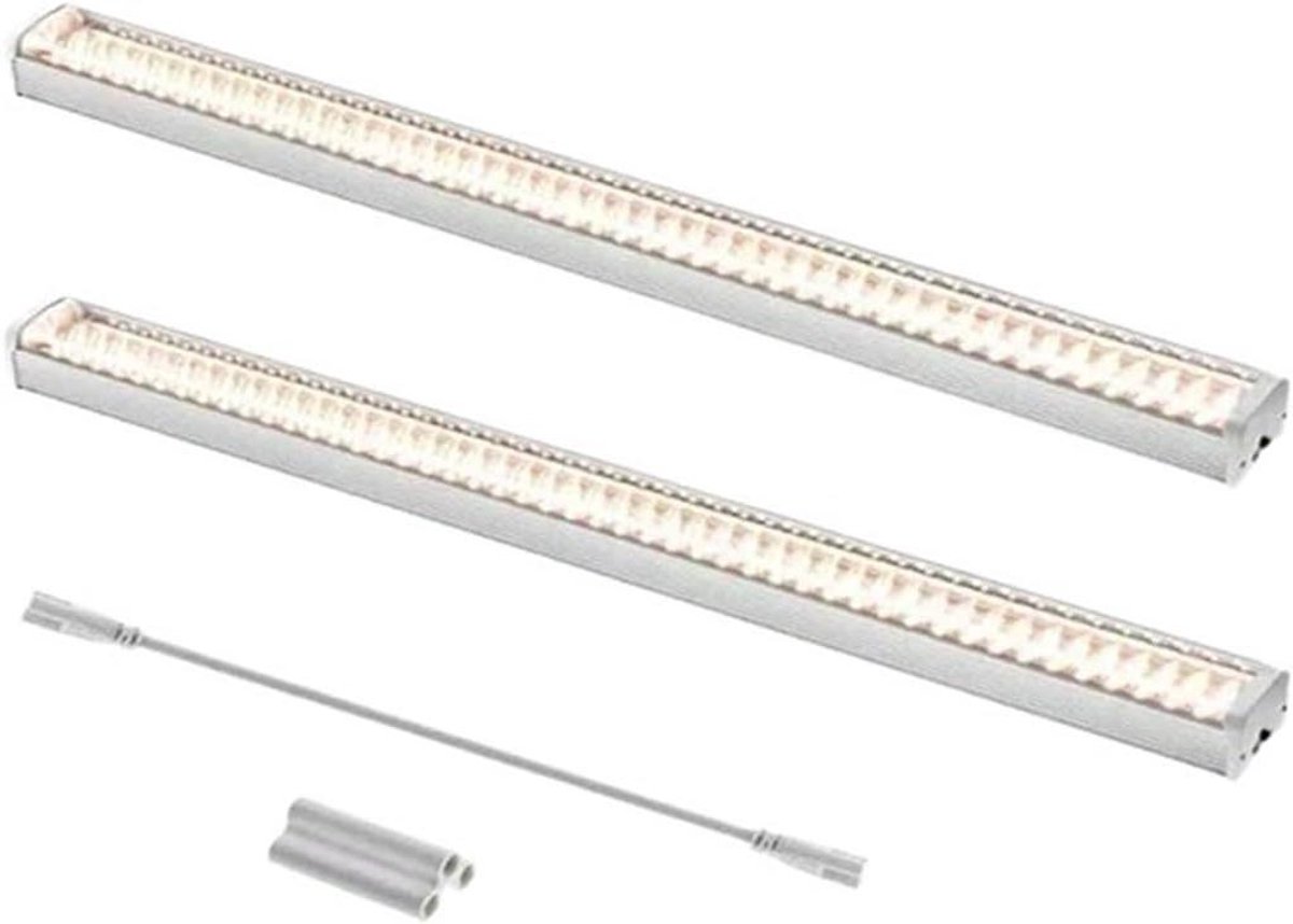 Plantenlamp LED - Groeilamp Kasplanten - Planten Groei Bevorderen - Volledig Spectrum Licht - 2PC - 4000K