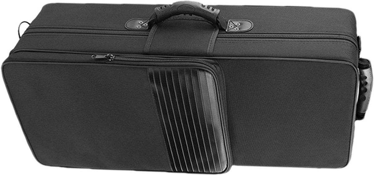 Altsaxofoon Koffer - Saxofoon Tas - Instrument Vervoer - Verstevigd Schuim - 615 cm - Zwart