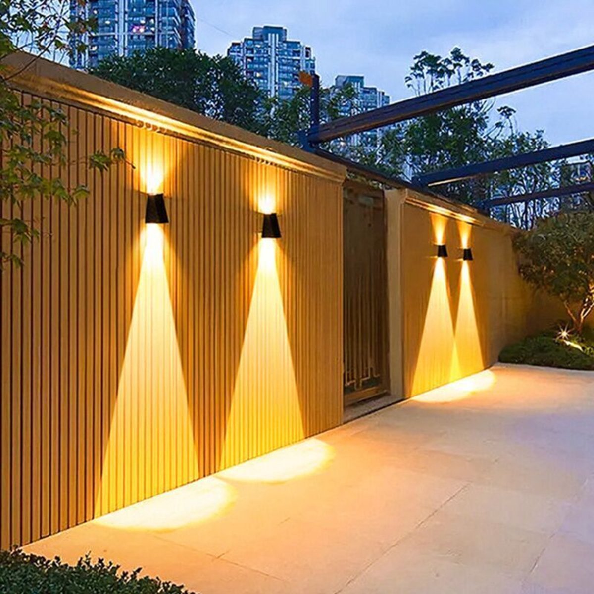 Buitenlamp op zonne-energie, 2 LED-lampen, waterdicht, warm wit licht, geschikt voor tuinliefhebbers (tuin/terras).