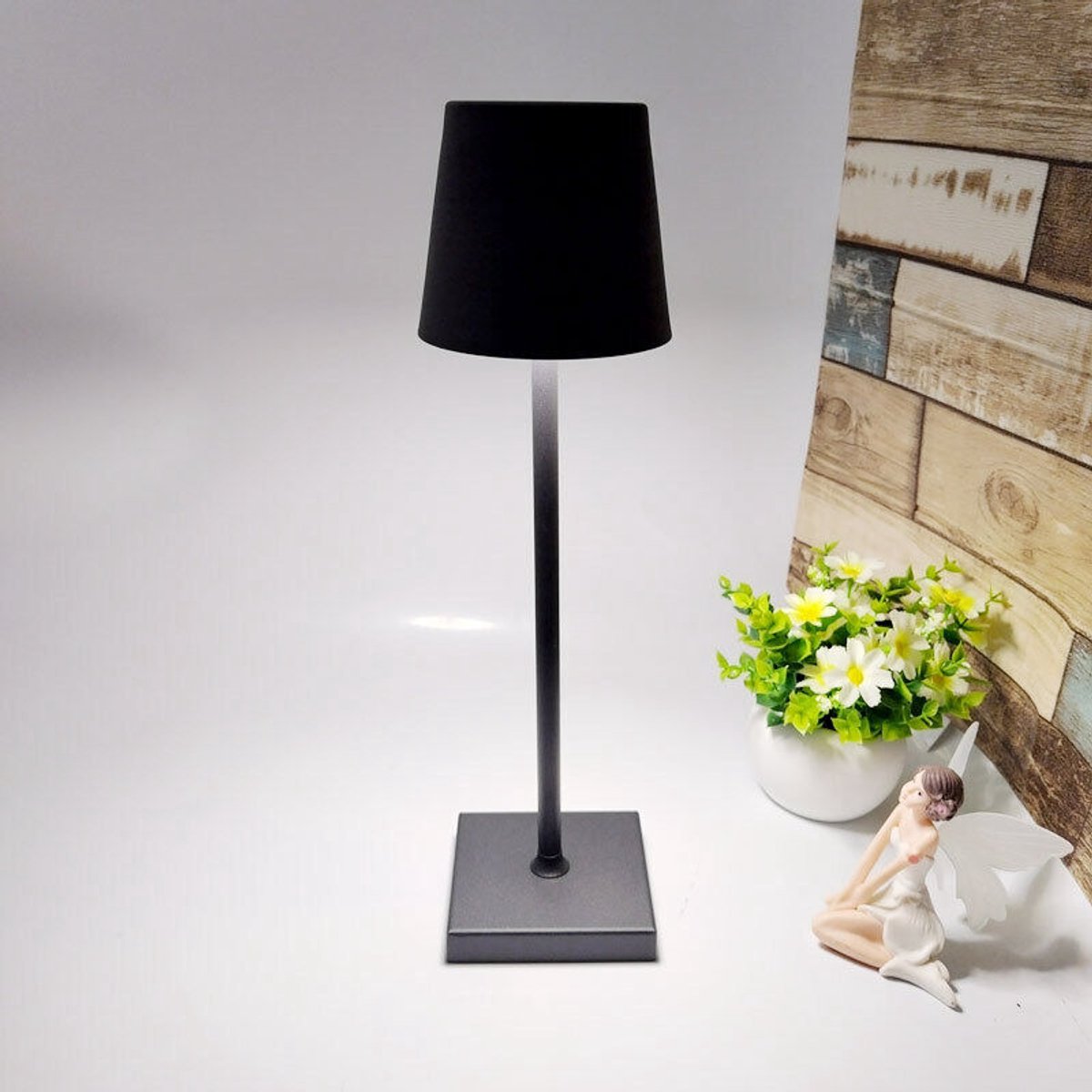 Oplaadbare LED-bureaulamp, 5200mAh batterij – 16-24 uur gebruiksduur – 20 LED-lampjes, 360° omnidirectionele verlichting – Duurzaam materiaal van aluminiumlegering – geschikt voor binnen- en buitengebruik – 5000mAh