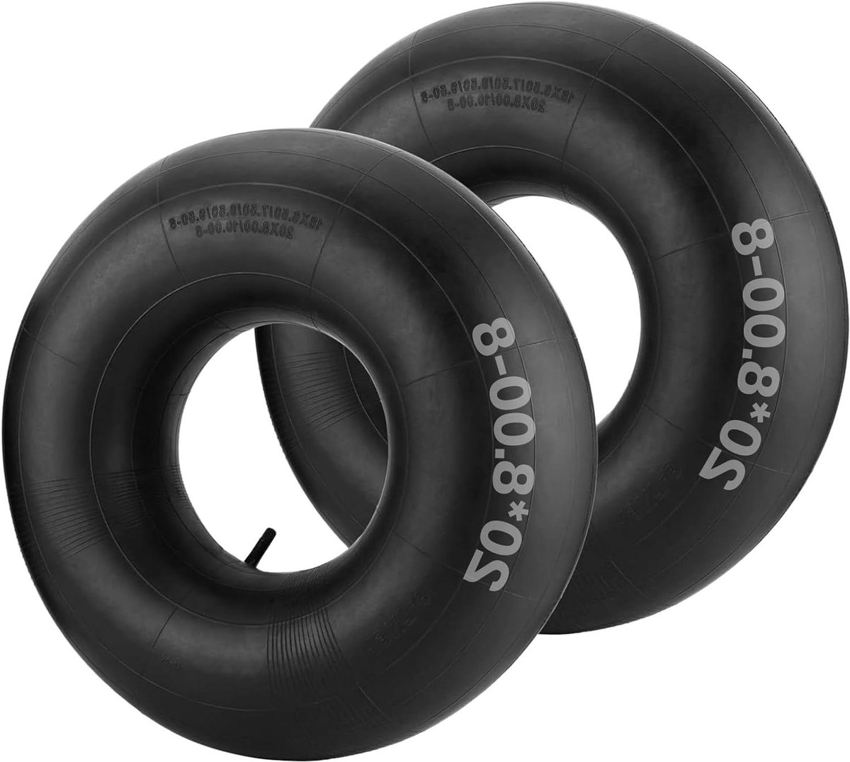 Binnenbanden Set - Reserve binnenband - Veelzijdig Gebruik - Extra Dik Rubber - 2 stuks 8 inch - Zwart